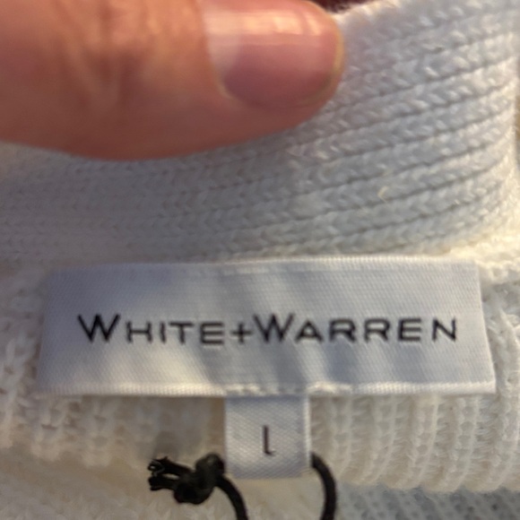 White + Warren Ivory Button-Up Cardigan - Picture 8 of 9